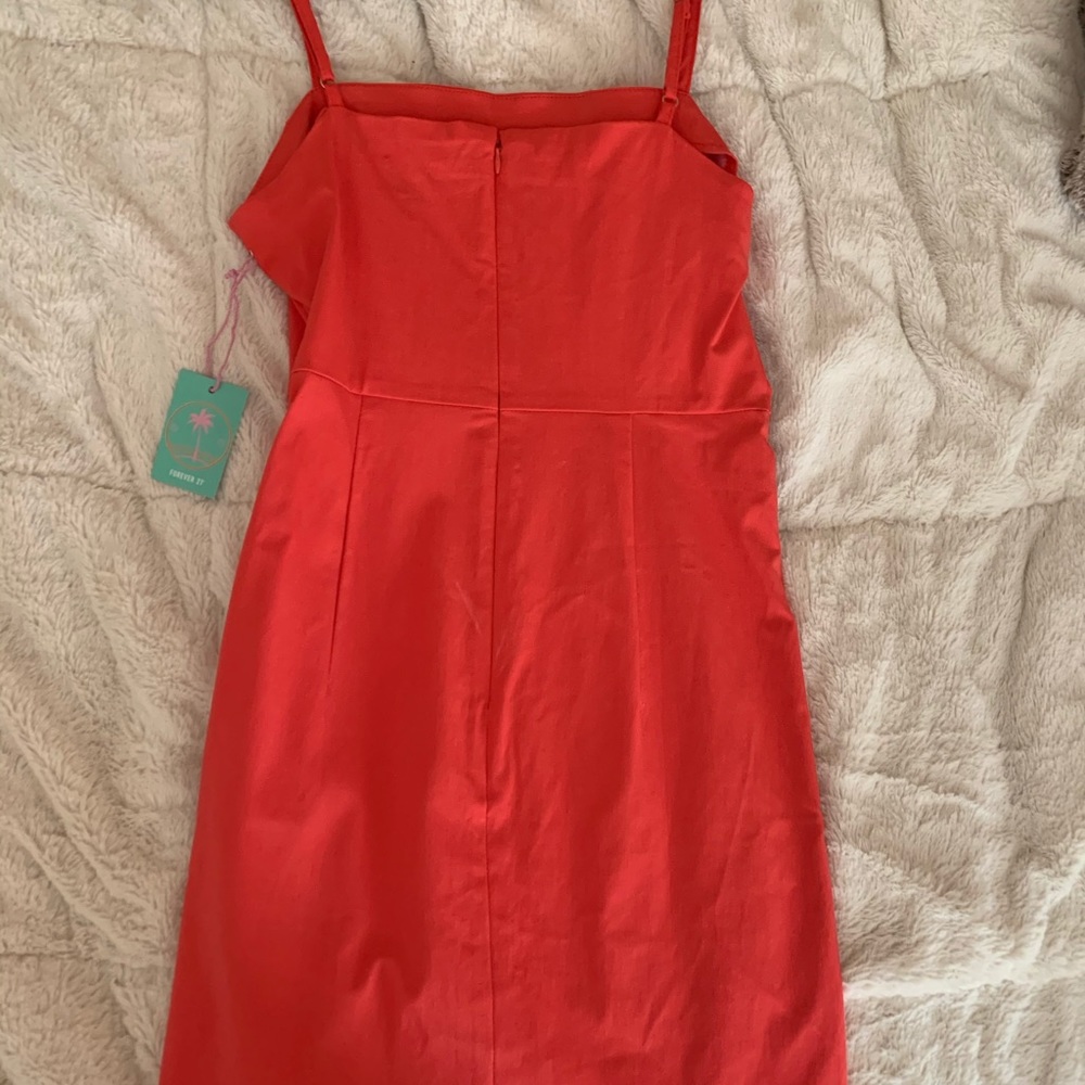 Forever 21 Coral Dress NWT - Picture 2 of 4